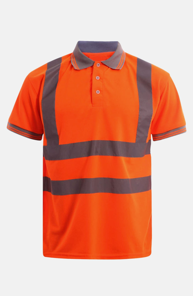 Hi Viz Workwear Short Sleeve Polo Shirt WHOLESALESINN.COM